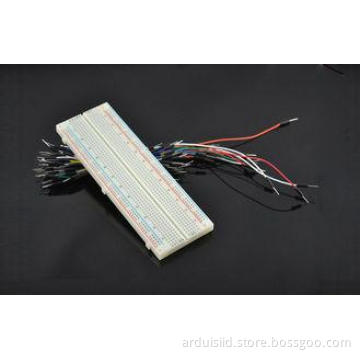 65 Jumper Wires 830 Holes Arduino Breadboard 83mm * 55mm *
